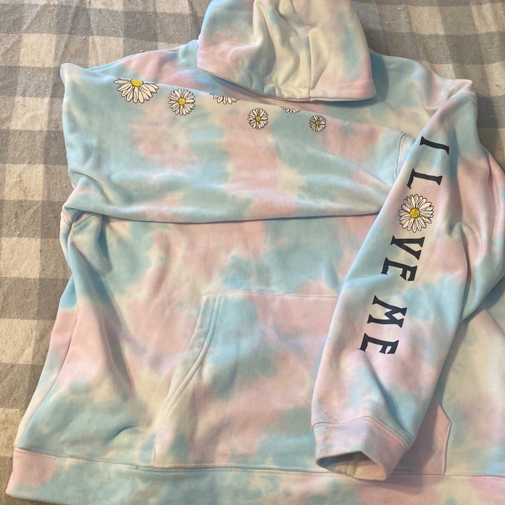 Beginning Boutique tye die hoodie